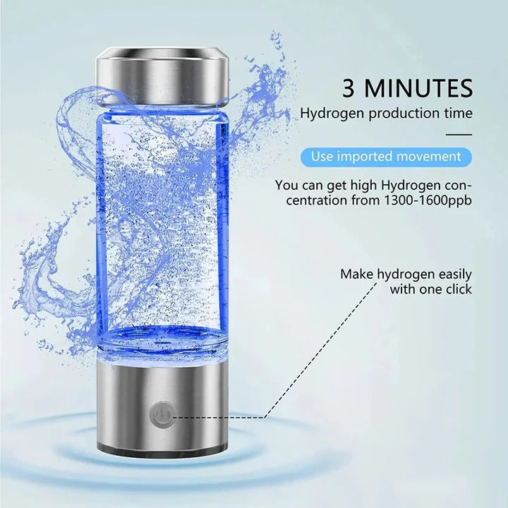 Tragbare Wasserflasche zur Erzeugung von Wasserstoff für Zuhause und Unterwegs