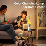 Fantasievolle Lava-Lampe mit Farbwechsel und Fernbedienung
