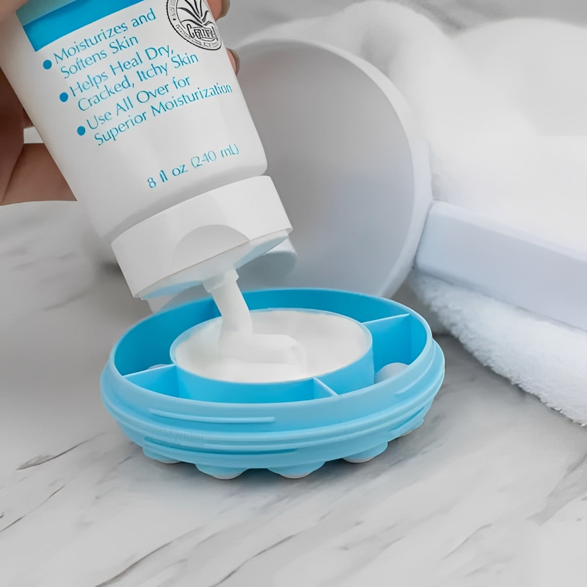 Lotion-Applikator mit Verlängerung und Roller-Ball
