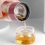 Elegante Teebereiterflasche aus Doppelwandigem Glas, 430ml