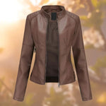 Damen Lederjacke mit Reißverschluss für jeden Anlass
