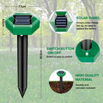 Solarbetriebener Ultraschall-Maulwurfabwehr, 4er Set