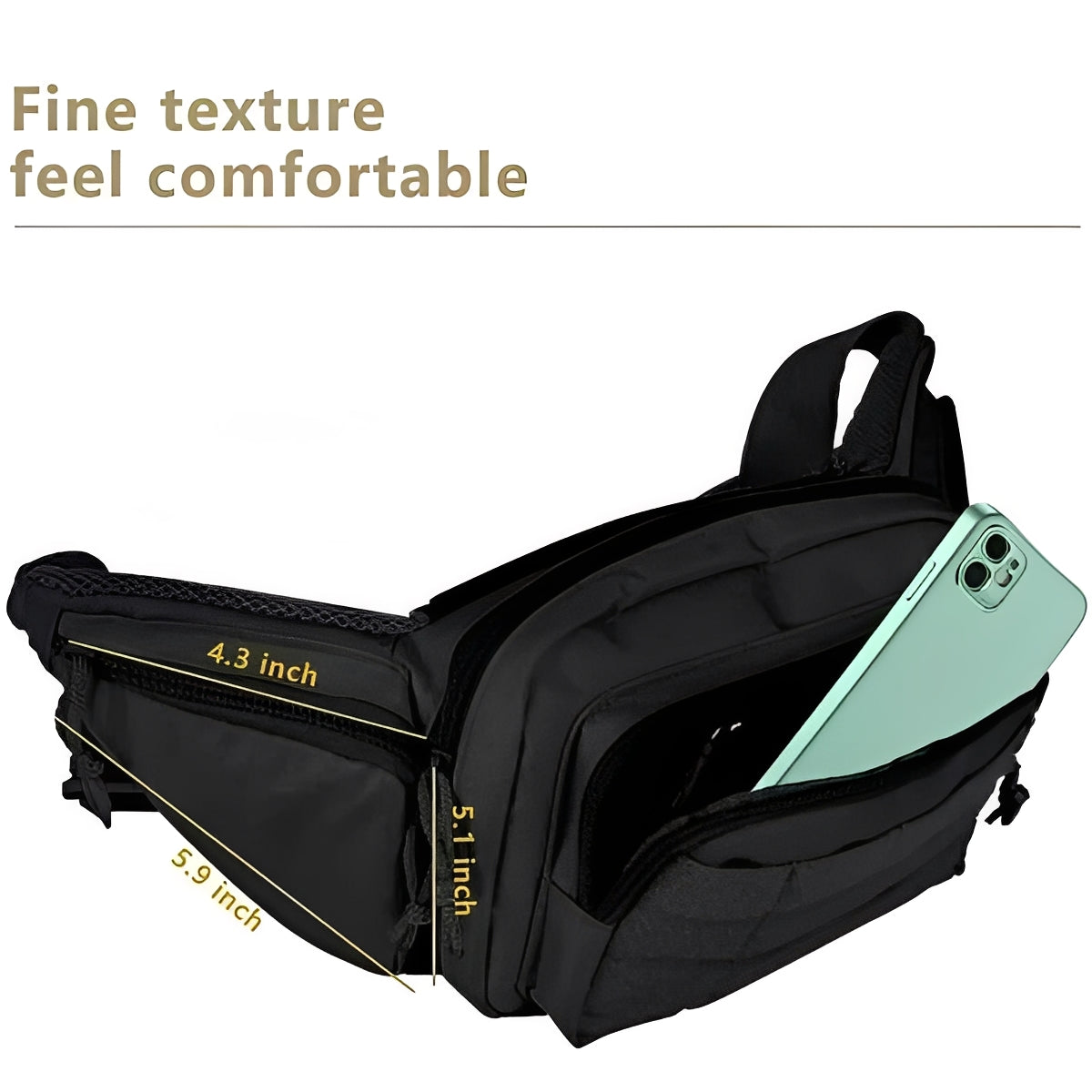 Praktische Gürteltasche mit verstecktem Fach für Reisen
