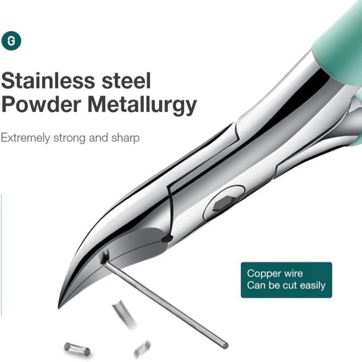 Nageltrimmer mit breitem Öffnungsmechanismus für einfache Anwendung