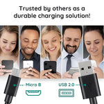 10-Fuß Micro-USB Ladekabel für flexibles Laden