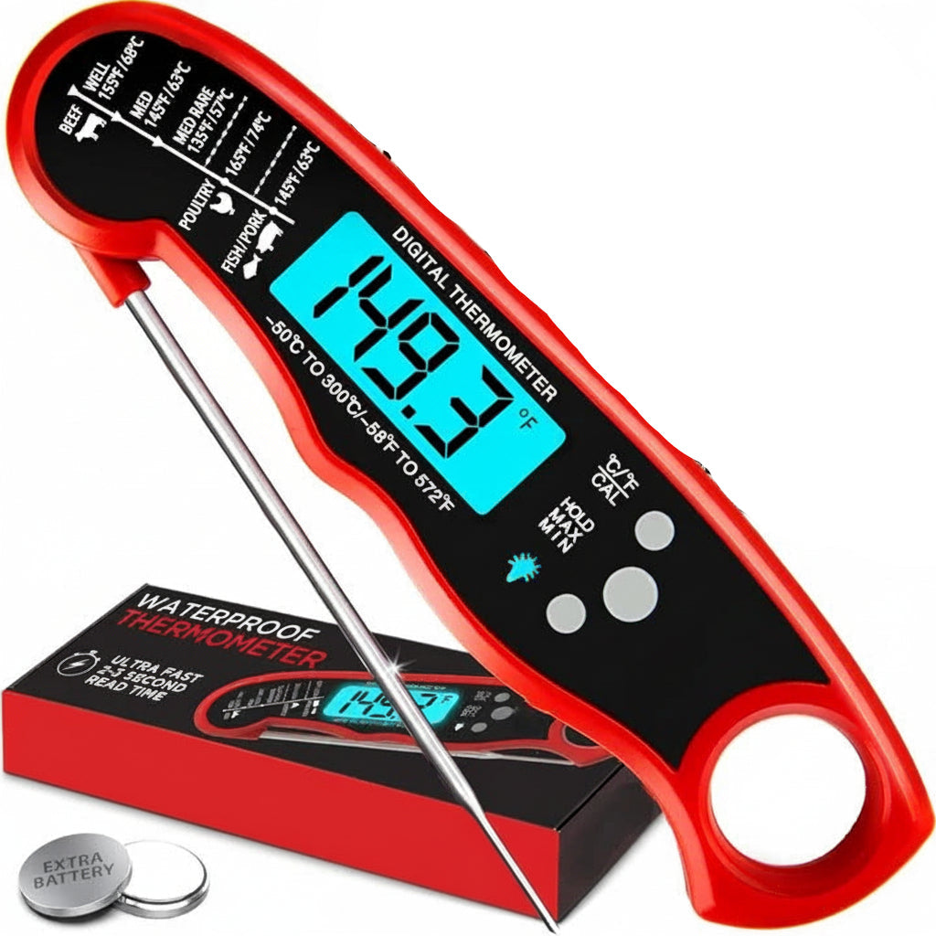 Präzises Digitalthermometer für Fleisch mit Sofortmessung