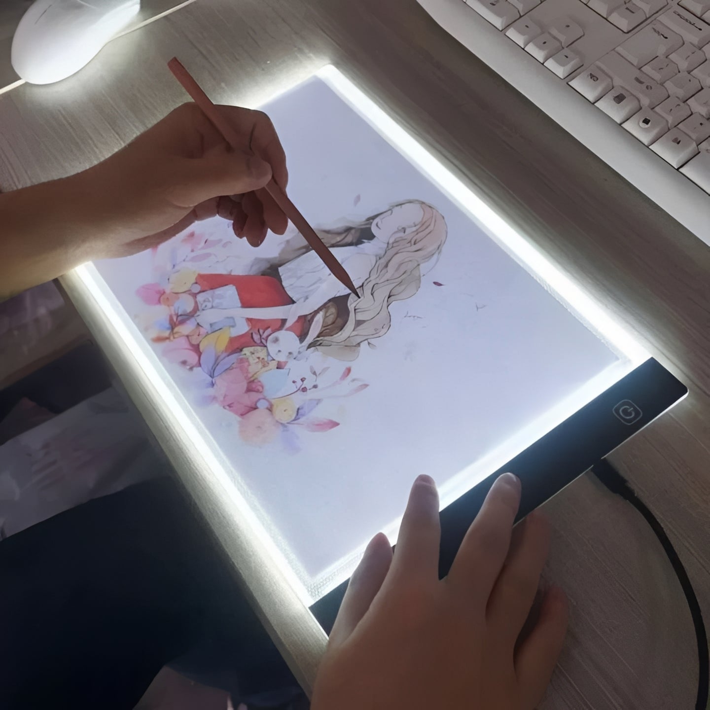LED Zeichenpad mit Flexibler Helligkeitsanpassung für Kreatives Arbeiten