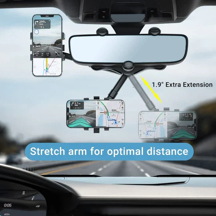 360° drehbarer Handyhalter für den Rückspiegel