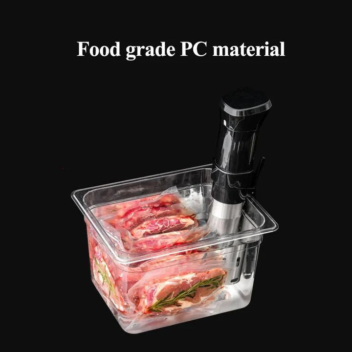 Präzisions-Sous-Vide-Behälter mit Deckel für optimales Kochen