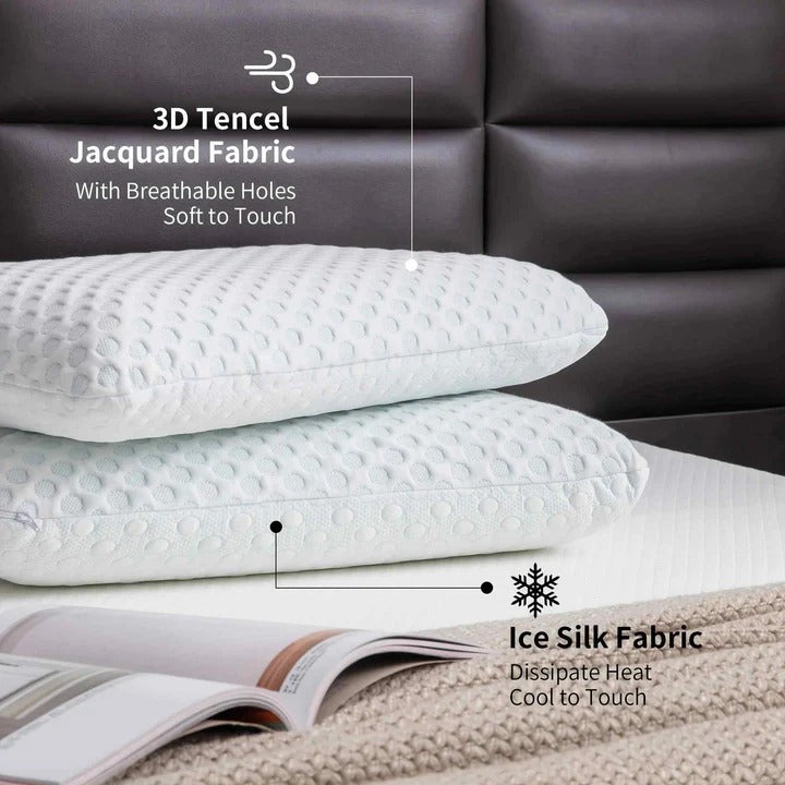 Kühler Memory Foam Kissen für optimalen Schlafkomfort