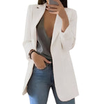Eleganter Damenblazer mit offenem Frontdesign für jeden Anlass