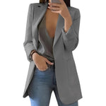 Eleganter Damenblazer mit offenem Frontdesign für jeden Anlass