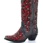Elegante Stiefel mit Glitzer und Spitzennase für jeden Anlass