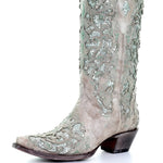 Elegante Stiefel mit Glitzer und Spitzennase für jeden Anlass