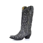 Elegante Stiefel mit Glitzer und Spitzennase für jeden Anlass