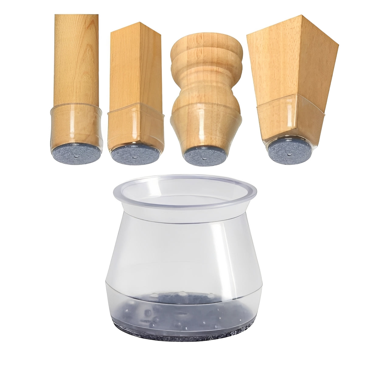 Möbelbeinstopper Set – 8 Stück für optimalen Schutz