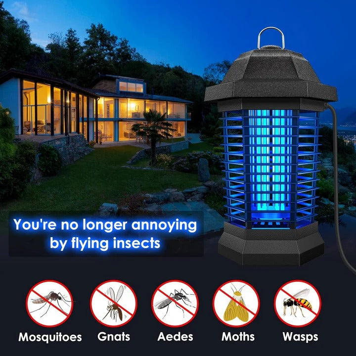 Elektronischer Insektenvernichter mit UV-Licht und Auffangschale