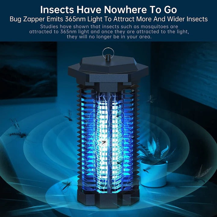 Elektronischer Insektenvernichter mit UV-Licht und Auffangschale