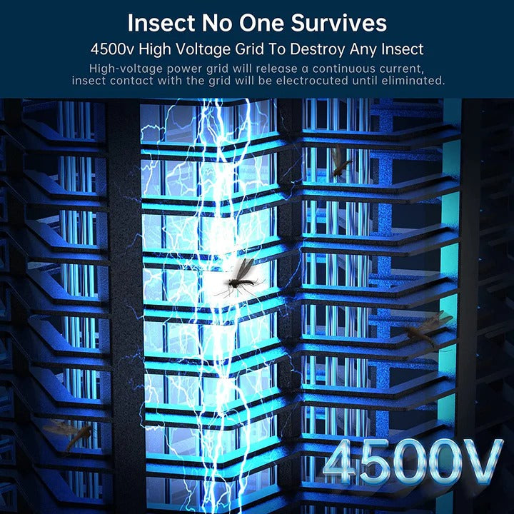 Elektronischer Insektenvernichter mit UV-Licht und Auffangschale