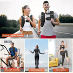 Gewichtsweste für Fitness mit Reflektierenden Sicherheitsstreifen