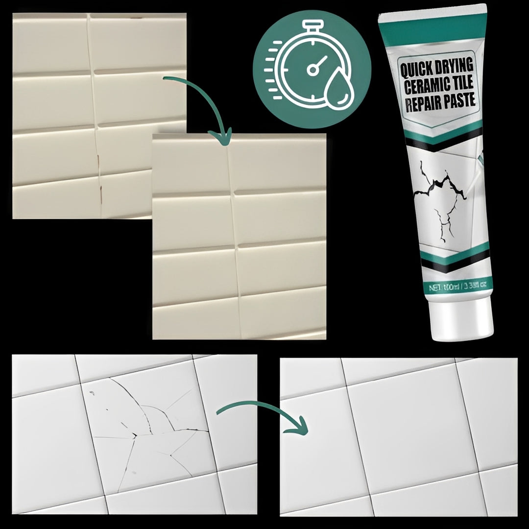 Keramische Oberflächenreparatur mit Füllpaste