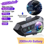 Kabelloses Bluetooth-Headset für Motorradhelme mit IPX6 Schutz