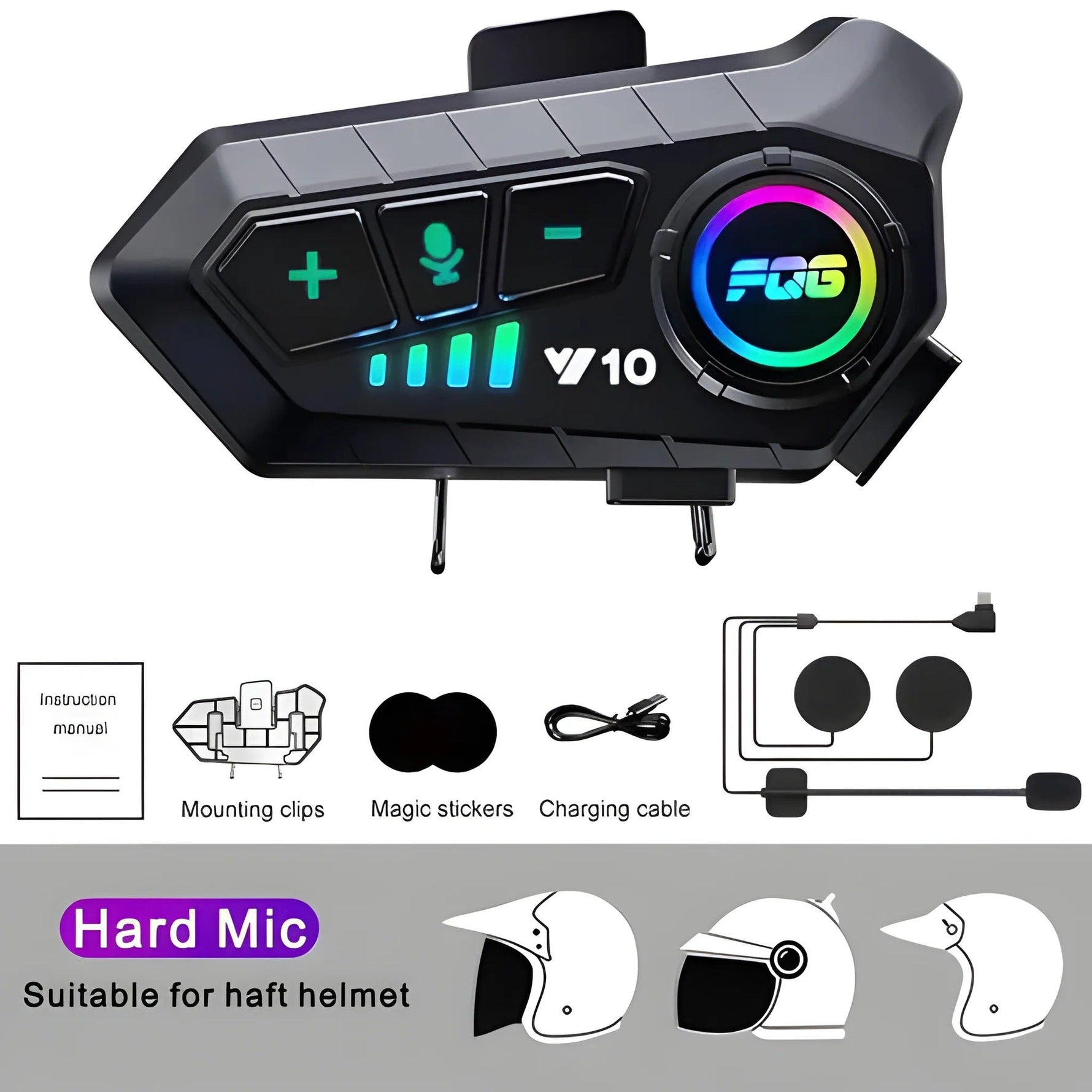 Kabelloses Bluetooth-Headset für Motorradhelme – Immer verbunden