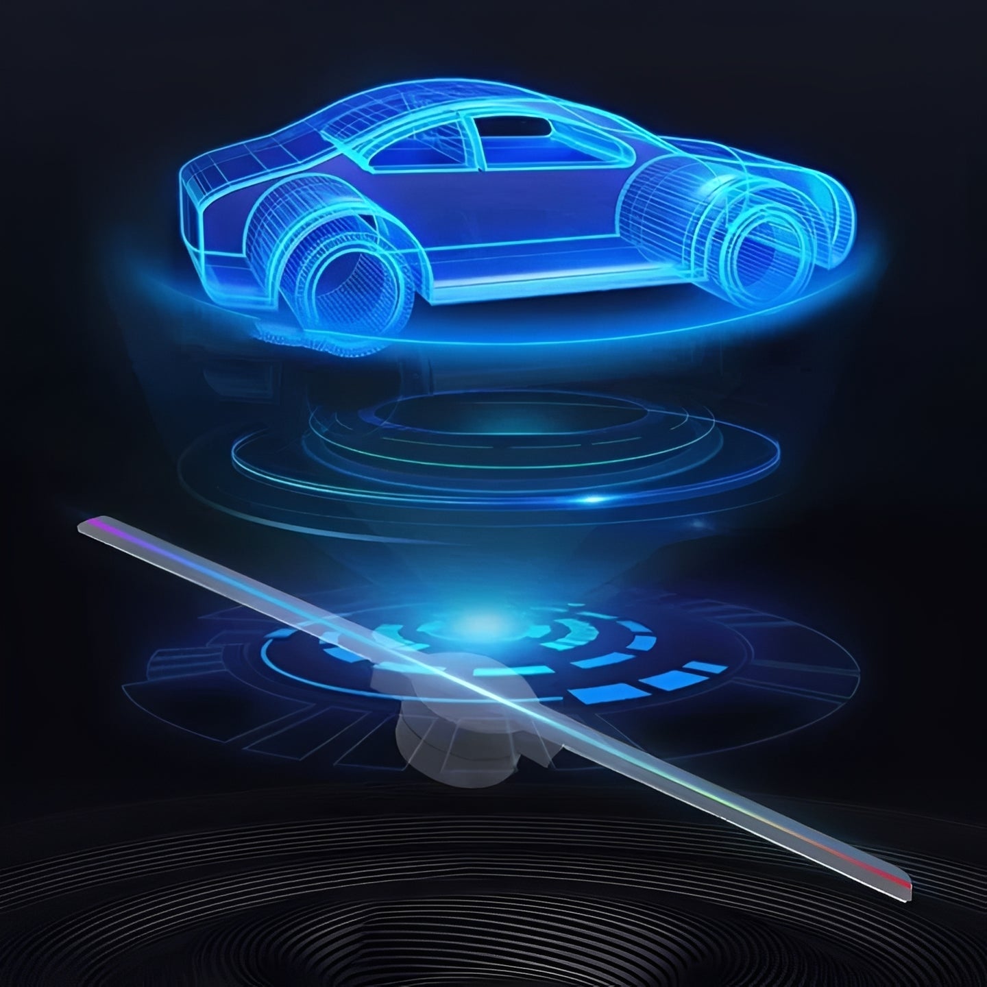 3D Hologram Projektor mit LED-Fan für beeindruckende Effekte