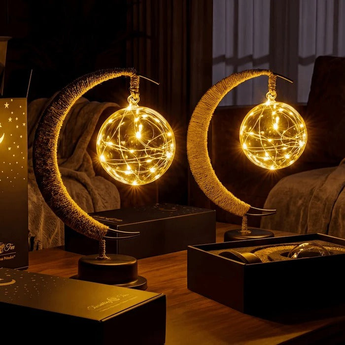 Komfortable 3D Mondlampe mit Detailreichem Oberflächendesign