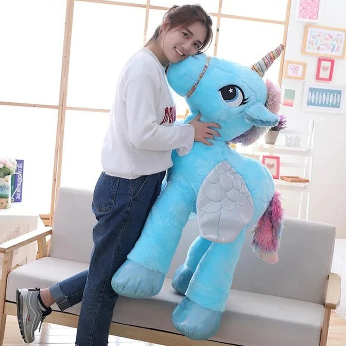 Riesiges Kuscheltier Einhorn für Spiel und Schlaf