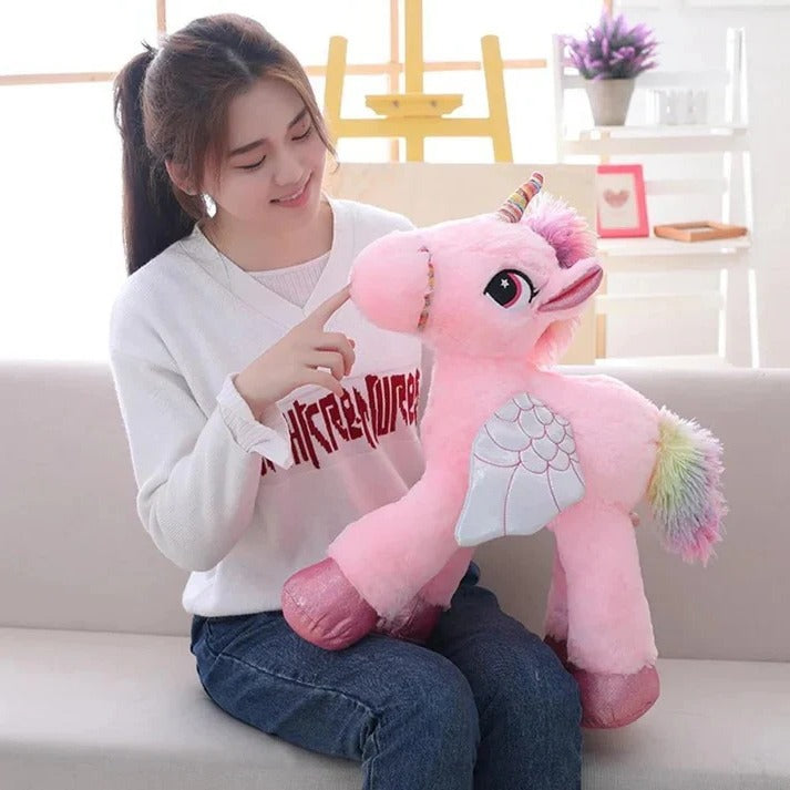 Riesiges Kuscheltier Einhorn für Spiel und Schlaf