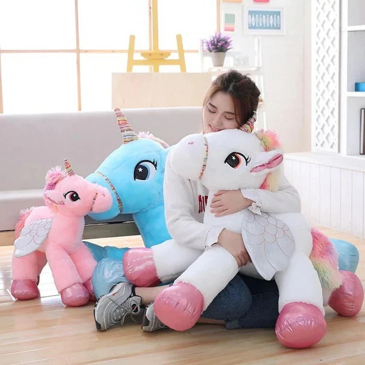 Riesiges Kuscheltier Einhorn für Spiel und Schlaf