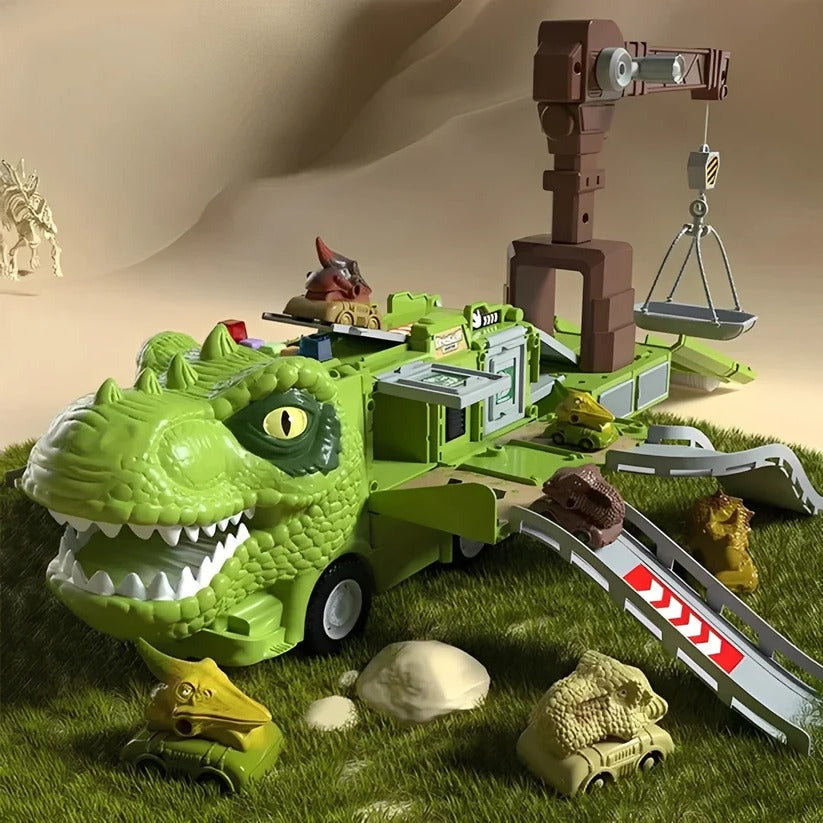Dino-Truck Spielzeug mit Licht, Ton und Stauraum