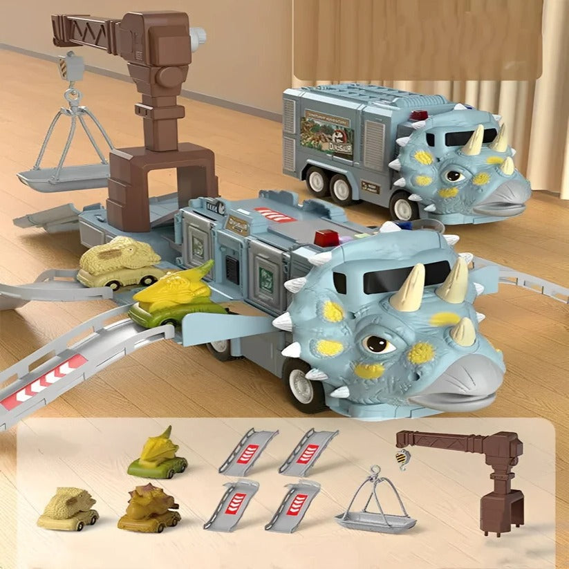 Dino-Truck Spielzeug mit Licht, Ton und Stauraum