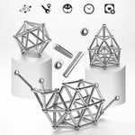 Magnetisches Konstruktionsspielzeug mit flexiblen Verbindungsstäben