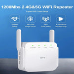 WLAN-Reichweitenverlängerer mit Dualband-Unterstützung und Ein-Knopf-Einrichtung