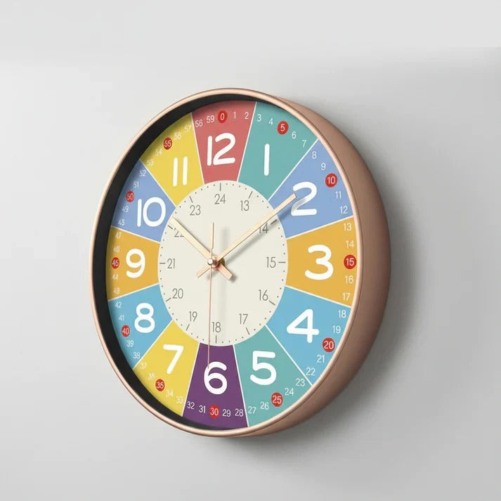 Geräuschlose Wanduhr für Kinderzimmer und Spielräume