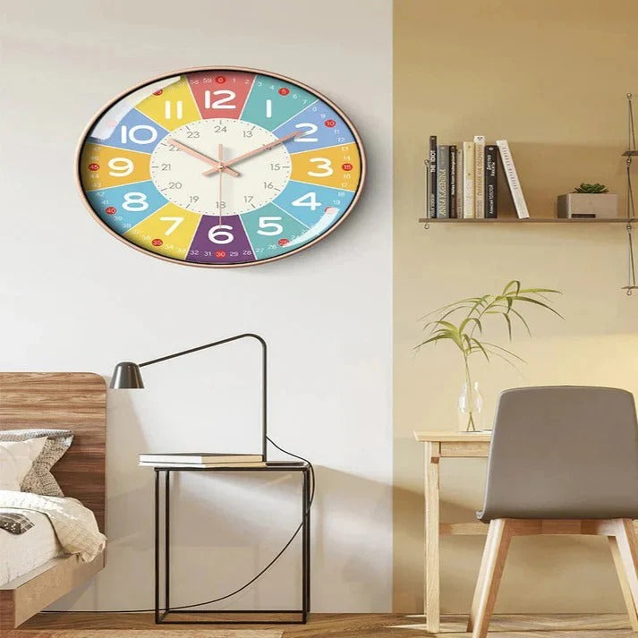 Stille Wanduhr für das Kinderzimmer und den Spielbereich