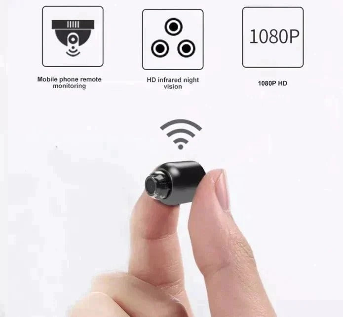 Mini-Sicherheitskamera mit 1080p Auflösung und 140° Sichtfeld