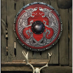 Runder Holzschild im Mittelalter-Stil mit Einzigartigem Design
