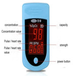 Präziser Fingerpulsoximeter mit LED-Anzeige für Zuhause