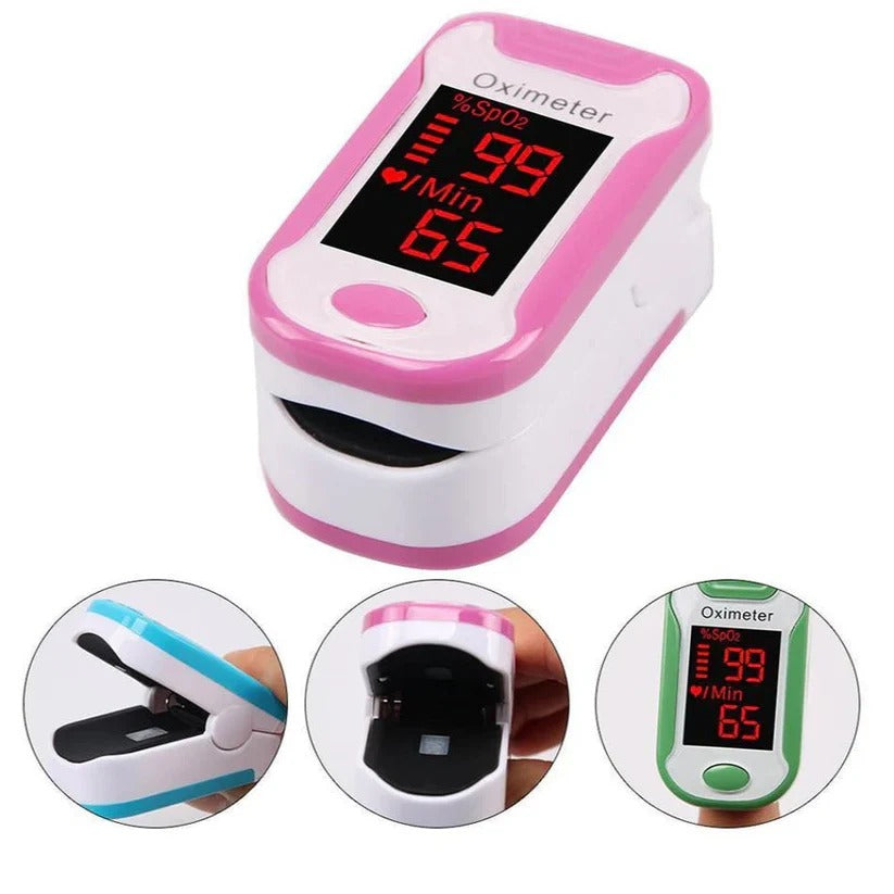 Präziser Fingerpulsoximeter mit LED-Anzeige für Zuhause