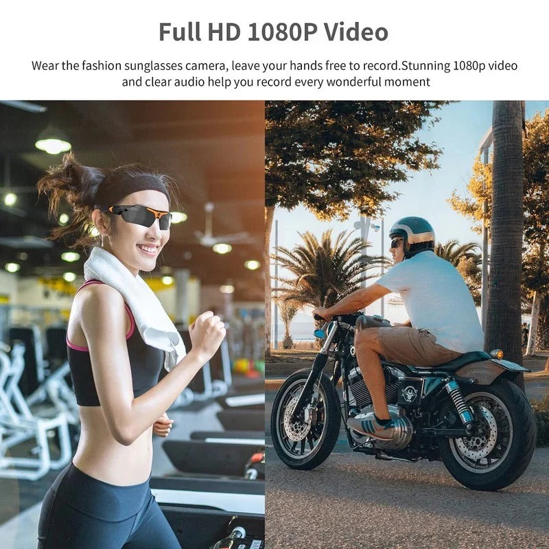 Intelligente Sonnenbrille mit integrierter Kamera für Videoaufnahmen