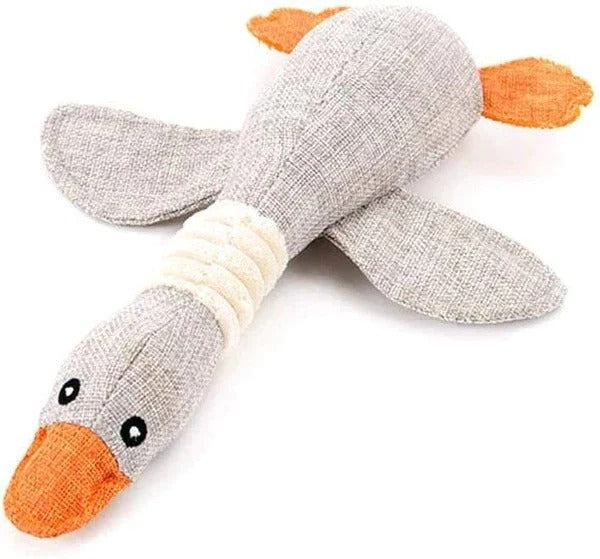 Robustes Enten-Plüschspielzeug für Hunde mit Textur