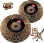 Umweltfreundlicher Katzenkratzbaum mit Spielball, 2er Set