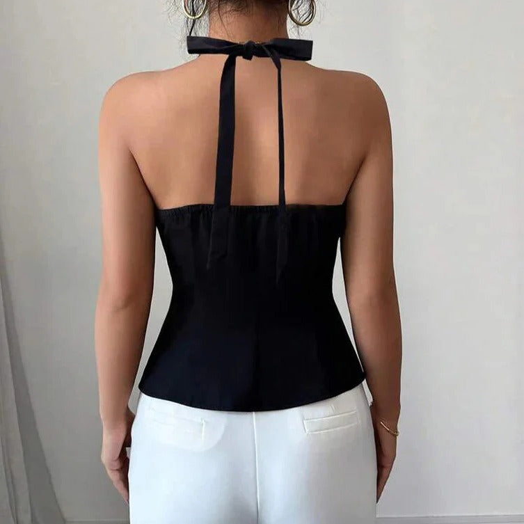 Elegante ärmellose Weste für Damen mit taillierter Passform