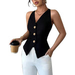 Elegante ärmellose Weste für Damen mit taillierter Passform