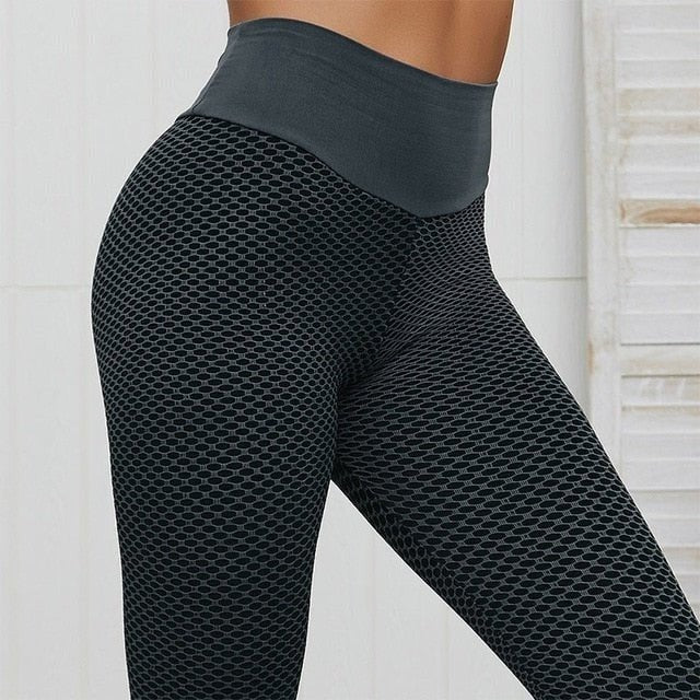 Hochtaillierte Sportleggings mit Struktur für optimale Performance