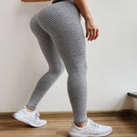 Hochtaillierte Sportleggings mit Struktur für optimale Performance