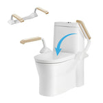 Verstellbare Toilettensicherheitsstütze mit Doppelarmlehnen für Senioren